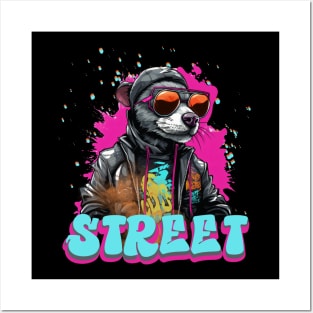 Colorful Rat Street Life Posters and Art